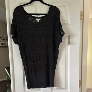 Cache Black Knit Top